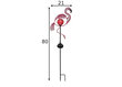 LED-valokoristelu aurinkokennolla 0,06W 21x80cm Flamingo 480-75 hinta ja tiedot | Puutarha- ja ulkovalot | hobbyhall.fi