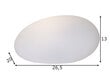 LED-ulkovalokoristelu aurinkokennolla 0,13W 26,5x13cm Globy 482-10 hinta ja tiedot | Puutarha- ja ulkovalot | hobbyhall.fi