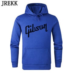 (6-S）Gibson Hoodies Miesten takki Talvi Casual Fleece Gibson print Les Paul Sweatshirts Huppari Huppari C36 hinta ja tiedot | Miesten puserot ja hupparit | hobbyhall.fi