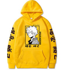 (Keltainen-XS）Harajuku My Hero Academia Hoodies Miesten pitkähihainen villapaita hinta ja tiedot | Miesten puserot ja hupparit | hobbyhall.fi