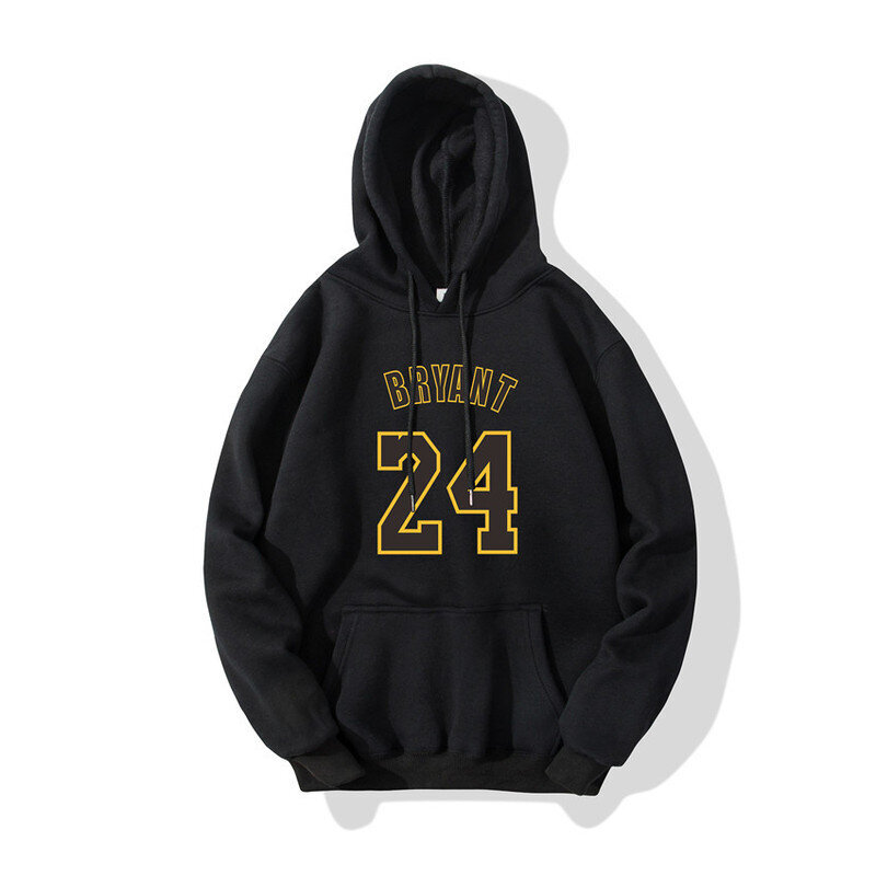 (2424 black-S）mies Basketball sport huppari BRYANT 24 kyltti painettu luonnonvalkoinen hinta ja tiedot | Miesten puserot ja hupparit | hobbyhall.fi