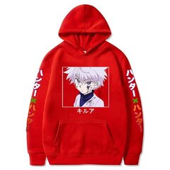 (Red-XS）Anime Hunter X Hunter Killua Leorio Kurapika Gon Hisoka Pullover Hoodie Streetswear Topit hinta ja tiedot | Miesten puserot ja hupparit | hobbyhall.fi