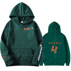 (14-s) syksyn talvi Formula 1 -kilpailija Lando Norris F1 McLaren team Racing Fans Miesten / Ylisuuret hupparit hinta ja tiedot | Miesten puserot ja hupparit | hobbyhall.fi