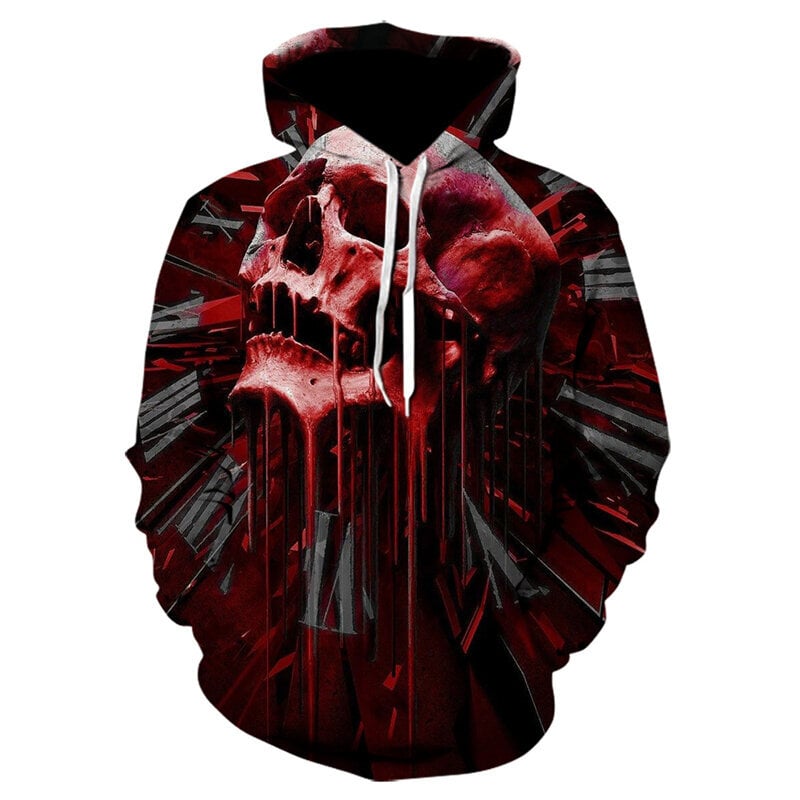 (KL-7007-XXS）Skull Miesten huppari 3D-tulostus hinta ja tiedot | Miesten puserot ja hupparit | hobbyhall.fi