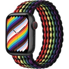 Punottu ranneke Apple Watch Rannekorelle 40mm 44mm 49mm 45mm 41mm 38mm 42mm 44 45mm Rannekoru iWatch Ultra 2 series 9 7 6 3 8 SE Ranneke hinta ja tiedot | Älykellojen ja aktiivisuusrannekkeiden lisätarvikkeet | hobbyhall.fi