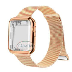 Milanese kotelo + hihna Apple Watch Band Ultralle 49mm 41mm 40mm 44mm 38mm 42mm TPU-näyttö Iwatch Series 9 8 7 6 SE 5 4 Correa 45mm hinta ja tiedot | Älykellojen ja aktiivisuusrannekkeiden lisätarvikkeet | hobbyhall.fi