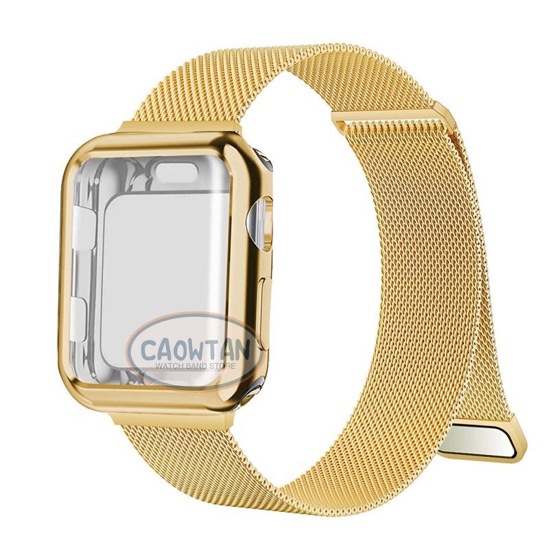 Milanese kotelo + hihna Apple Watch Band Ultralle 49mm 41mm 40mm 44mm 38mm 42mm TPU-näyttö Iwatch Series 9 8 7 6 SE 5 4 Correa 45mm hinta ja tiedot | Älykellojen ja aktiivisuusrannekkeiden lisätarvikkeet | hobbyhall.fi