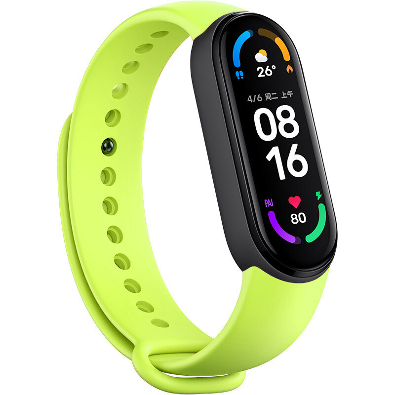 Ranneke Mi Band -rannekorulle 7 6 5 4 3 Rannekoru Xiaomi Mi Band 5 4 Hihna silikoni Sport Rannekello Ranneke 7 6 3 Vaihtoranneke hinta ja tiedot | Älykellojen ja aktiivisuusrannekkeiden lisätarvikkeet | hobbyhall.fi