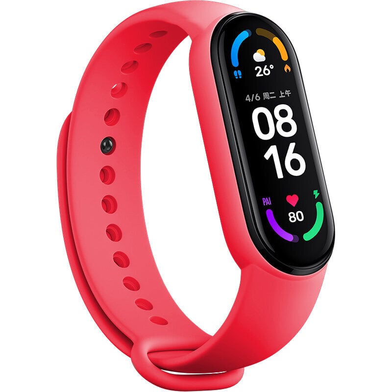 Ranneke Mi Band -rannekorulle 7 6 5 4 3 Rannekoru Xiaomi Mi Band 5 4 Hihna silikoni Sport Rannekello Ranneke 7 6 3 Vaihtoranneke hinta ja tiedot | Älykellojen ja aktiivisuusrannekkeiden lisätarvikkeet | hobbyhall.fi