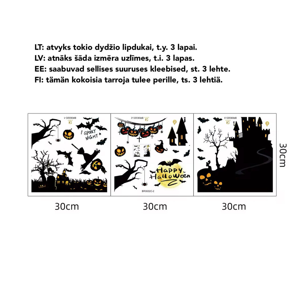Tarrat languille Halloweenina hinta ja tiedot | Juhlakoristeet | hobbyhall.fi