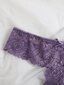 Floral Lace Bow Decor Thong Alusvaatteet·Mauve Purple·L hinta ja tiedot | Naisten sandaalit ja tossut | hobbyhall.fi