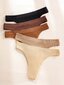 5kpl Solid Simple Solid Thong·Multicolor·S hinta ja tiedot | Naisten sandaalit ja tossut | hobbyhall.fi