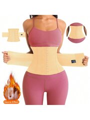 1kpl Wrap Waist Trainer Double Belt Faja Body Shaper Korsetti Shapewear Hohentava Tuppi Nainen Tasainen Kiristää Vatsaa Synnytyksen jälkeinen Tuppi vyötärötreenaaja vartalonmuovaaja·Aprikoosi·S hinta ja tiedot | Maalit | hobbyhall.fi