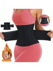 1kpl Wrap Waist Trainer Double Belt Faja Body Shaper Korsetti Shapewear Hohentava Tuppi Nainen Litteä Kiristää Vatsaa Synnytyksen jälkeinen Tuppi vyötärötreenaaja vartalonmuovaaja · Musta·L hinta ja tiedot | Maalit | hobbyhall.fi