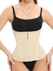 Hourglass Waist Trainer vyö vetoketjulla korkeapaineinen vartalonmuovaus naisille·beige·XXS hinta ja tiedot | Maalit | hobbyhall.fi