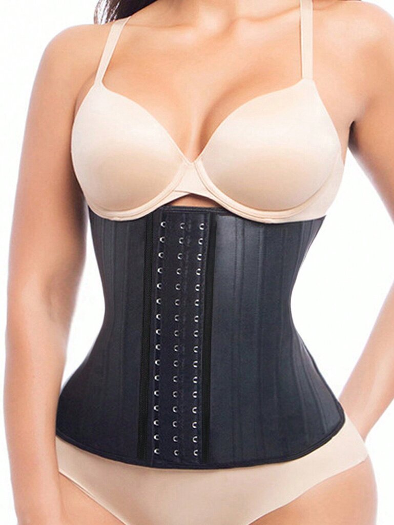 1kpl Latex 25 Steel Bone Waist Trainer vyö naisille High Compression Control Body Shaper Vyöt Vahvat Fajas·Musta·L hinta ja tiedot | Maalit | hobbyhall.fi