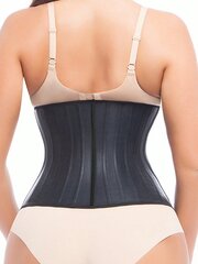 1kpl Latex 25 Steel Bone Waist Trainer vyö naisille High Compression Control Body Shaper vyöt Vahvat Fajas·Musta·XXL hinta ja tiedot | Maalit | hobbyhall.fi