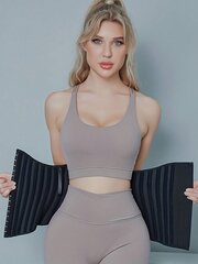 Latex Waist Trainer 25 teräsluulla painonpudotukseen ja vartalon muotoiluun · Black·M hinta ja tiedot | Maalit | hobbyhall.fi