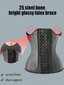 Latex Waist Trainer 25 teräsluulla painonpudotukseen ja vartalon muotoiluun·musta·XS hinta ja tiedot | Maalit | hobbyhall.fi