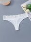 Contrast Lace No Show Thong·White·M hinta ja tiedot | Naisten sandaalit ja tossut | hobbyhall.fi