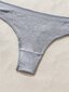 5kpl Solid Thong Set·Grey·L hinta ja tiedot | Naisten sandaalit ja tossut | hobbyhall.fi