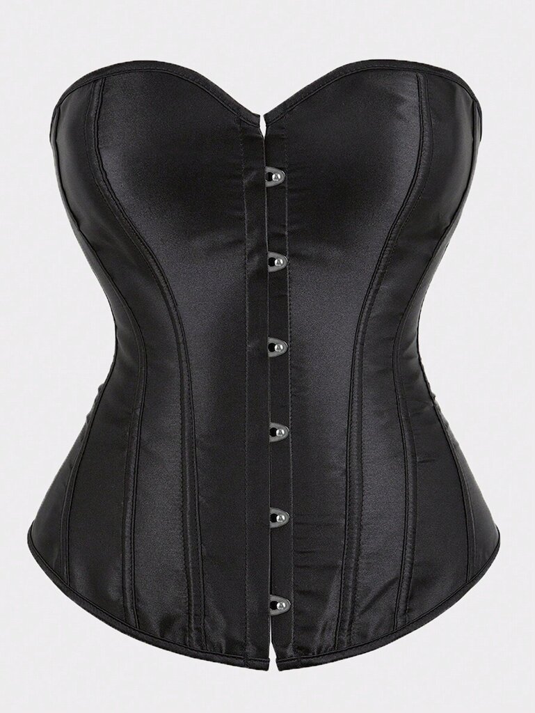 1-osaiset Overbust-korsetit naisille Plus-koon vaaleanpunainen korsetti Sexy Bustier korsetti Top Gothic Alusvaatteet·Musta·L hinta ja tiedot | Hameet | hobbyhall.fi