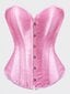 1-osaiset Overbust-korsetit naisille Plus-koon vaaleanpunainen korsetti Sexy Bustier korsetti Top Gothic Alusvaatteet·Pink·XXL hinta ja tiedot | Hameet | hobbyhall.fi