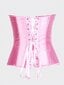 1-osaiset Overbust-korsetit naisille Plus-koon vaaleanpunainen korsetti Sexy Bustier korsetti Top Gothic Alusvaatteet·Pink·XXL hinta ja tiedot | Hameet | hobbyhall.fi