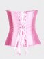 1-osaiset Overbust-korsetit naisille Plus-koon vaaleanpunainen korsetti Sexy Bustier korsetti Top Gothic Alusvaatteet·Pink·XXXXL hinta ja tiedot | Hameet | hobbyhall.fi