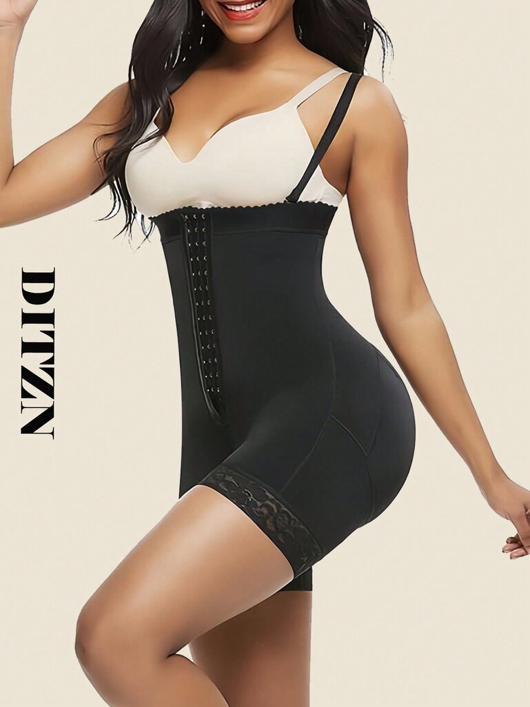 1kpl Compressing Full Shapewear Bodysuit Plus Size korkea vyötärö Body Shaper Control Faja Shortsit vyötärö Trainer vyö·musta·XXXL hinta ja tiedot | Muotoilevat alusvaatteet | hobbyhall.fi