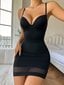 Solid Underwire Cami Shapewear Slips·Black·L hinta ja tiedot | Hameet | hobbyhall.fi