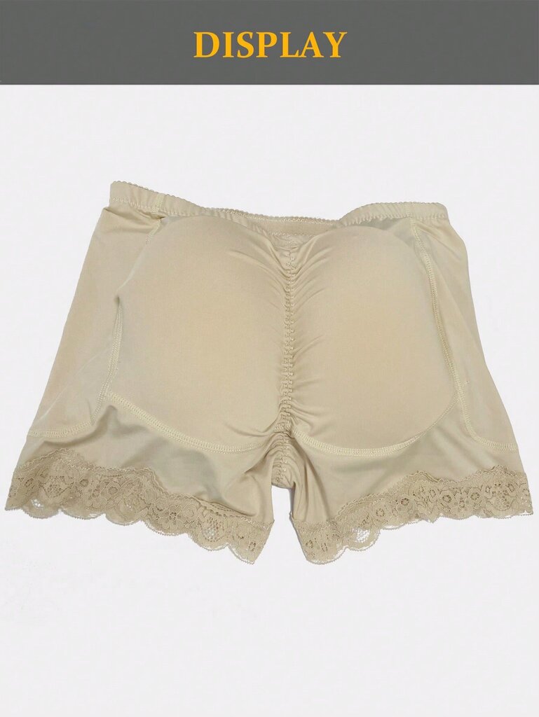 Beige Lace Shapewear Shortsit Contol pikkuhousut, lantio- ja peppusuojat·beige·XL hinta ja tiedot | Muotoilevat alusvaatteet | hobbyhall.fi