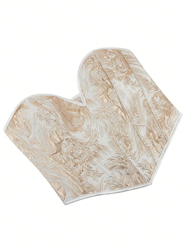 1 kpl Kultakorsettitoppi naisille Olkaimeton nauhallinen, luullinen Sweetheart Neck Bodyshaper Bustier Sexy Crop Top·Gold·L hinta ja tiedot | Hameet | hobbyhall.fi