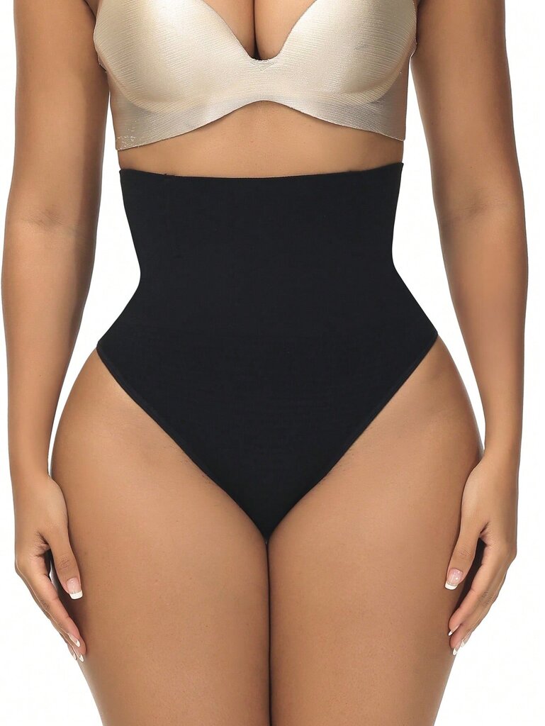 Kiinteät korkeavyötäröiset Shapewear-housut·musta·S hinta ja tiedot | Muotoilevat alusvaatteet | hobbyhall.fi