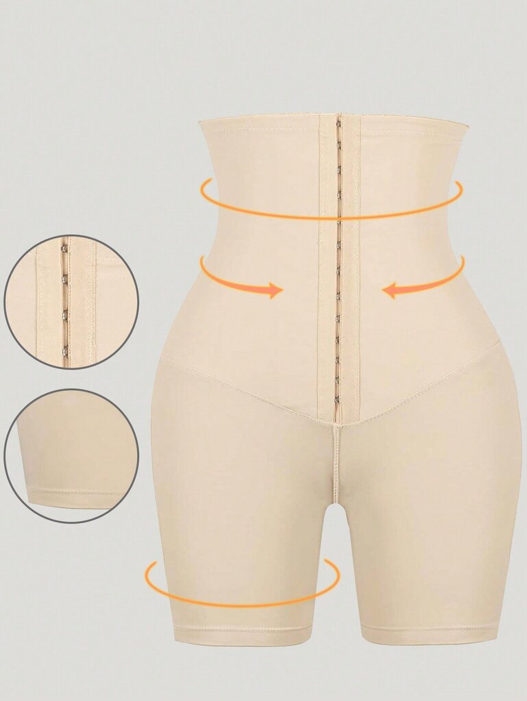 Korkeavyötäröiset Shapewear Shortsit·Khaki·L hinta ja tiedot | Muotoilevat alusvaatteet | hobbyhall.fi