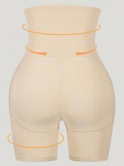 Korkeavyötäröiset Shapewear-shortsit·Khaki·XXL hinta ja tiedot | Muotoilevat alusvaatteet | hobbyhall.fi