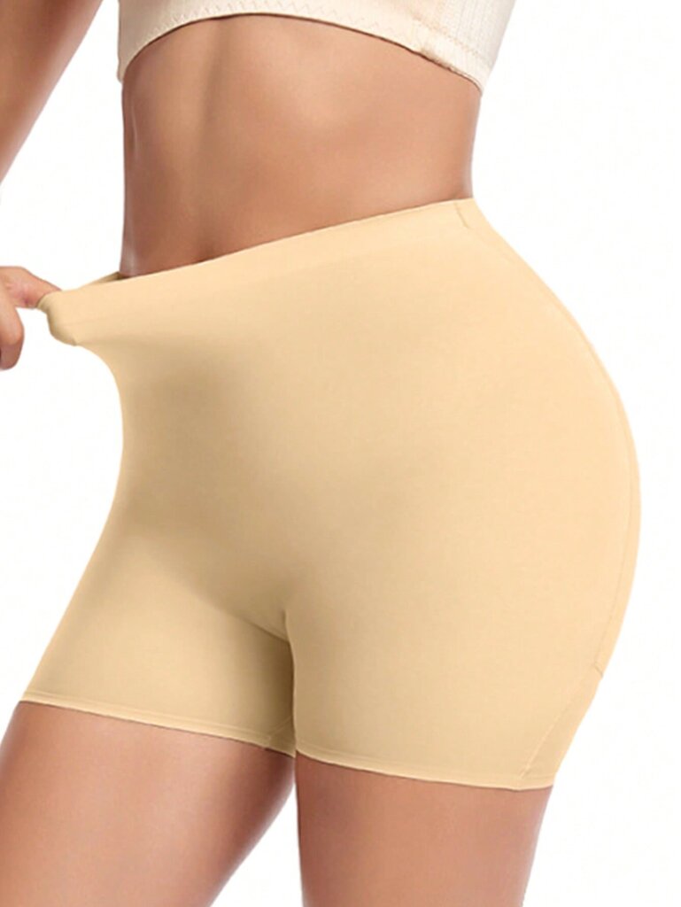 Naisten saumattomat muotoilushortsit pehmusteella pehmustetut pikkuhousut Control Body Shaper·Aprikoosi·XL hinta ja tiedot | Muotoilevat alusvaatteet | hobbyhall.fi