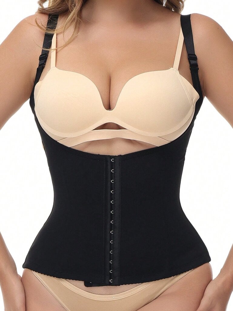 Hook And Eye Shapewear toppi ilman Bra·Black·L hinta ja tiedot | Hameet | hobbyhall.fi