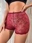 Lace Sheer turvashortsit·Burgundy·XS hinta ja tiedot | Naamiaisasut | hobbyhall.fi