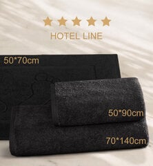 3 puuvillaisen kylpypyyhkeen setti Premium Karna Hotel Line, 70x140cm hinta ja tiedot | Pyyhkeet | hobbyhall.fi