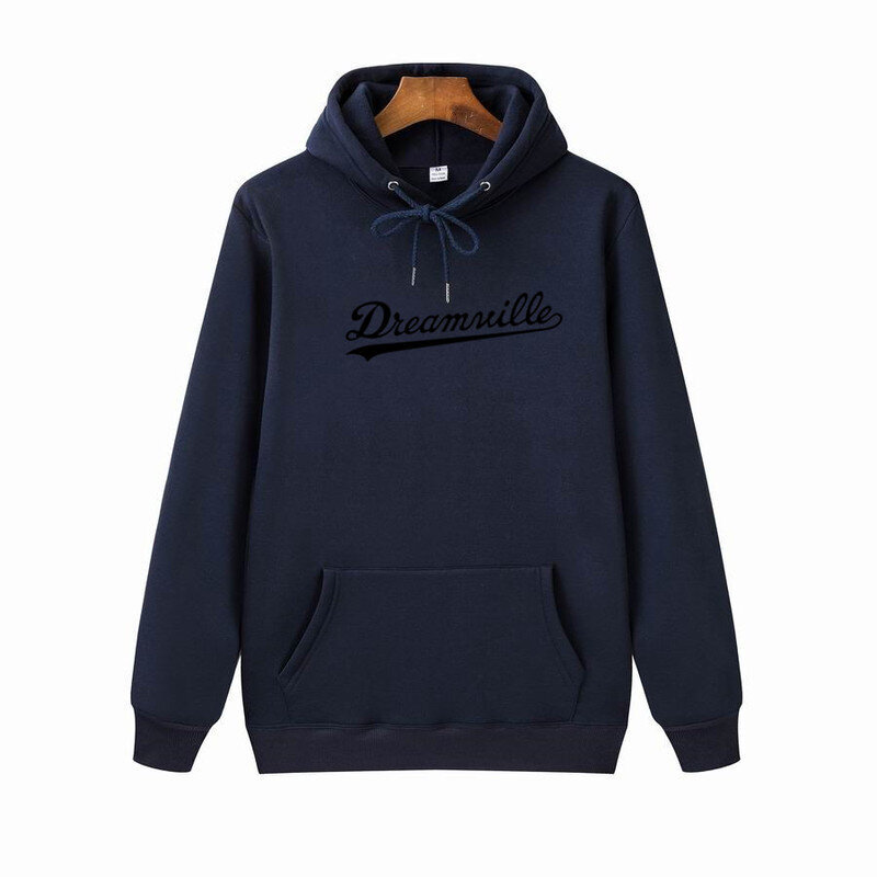 (HW0092Navy-1-S）Hoodit Miesten Hip Hop DREAMVILLE J Cole Logo Hupullinen Prey Letter hinta ja tiedot | Miesten puserot ja hupparit | hobbyhall.fi