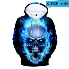 (Beige-XXS）Skull Hoodie Miesten poikien hupparit hinta ja tiedot | Miesten puserot ja hupparit | hobbyhall.fi