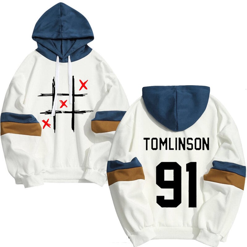 (5 valkoista S）Kevätsyksyä Louis Tomlinson One Direction -huppareita hinta ja tiedot | Miesten puserot ja hupparit | hobbyhall.fi