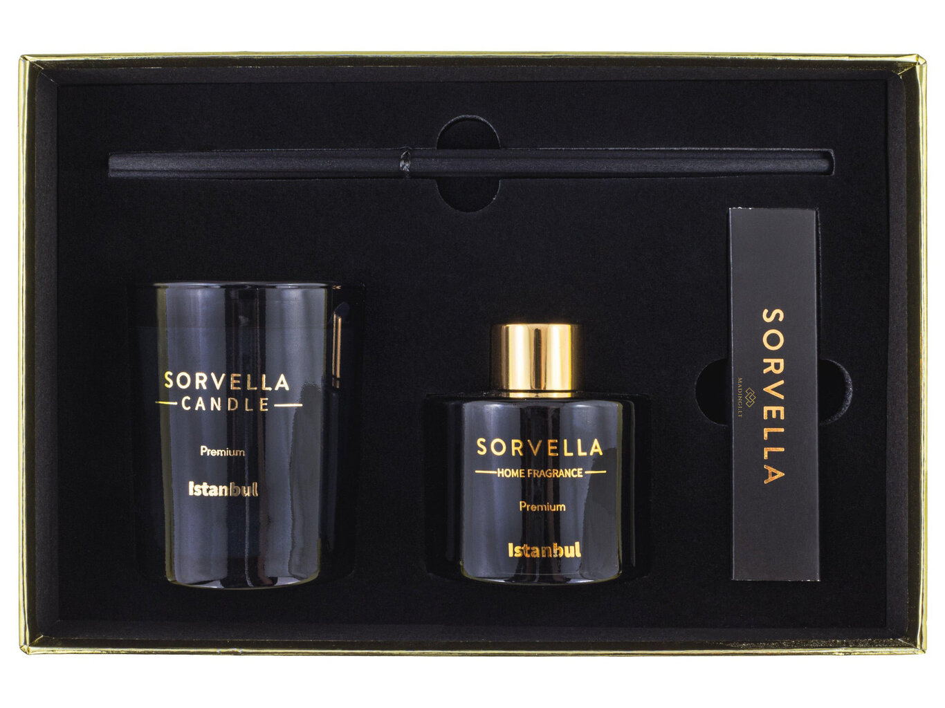 Kotituoksusarja ja tuoksukynttilä tulitikuilla Premium Sorvella Perfume Istanbul, 120 ml hinta ja tiedot | Huonetuoksut | hobbyhall.fi