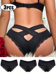 Naisten Sexy Temptation Pure Desire -shortsit, Pitsireuna, Risti, Kissansilmä, Matala vyötärö, Kolmio, Ice Silk Alusvaatteet · Monivärinen · M hinta ja tiedot | Miesten urheiluvaatteet | hobbyhall.fi