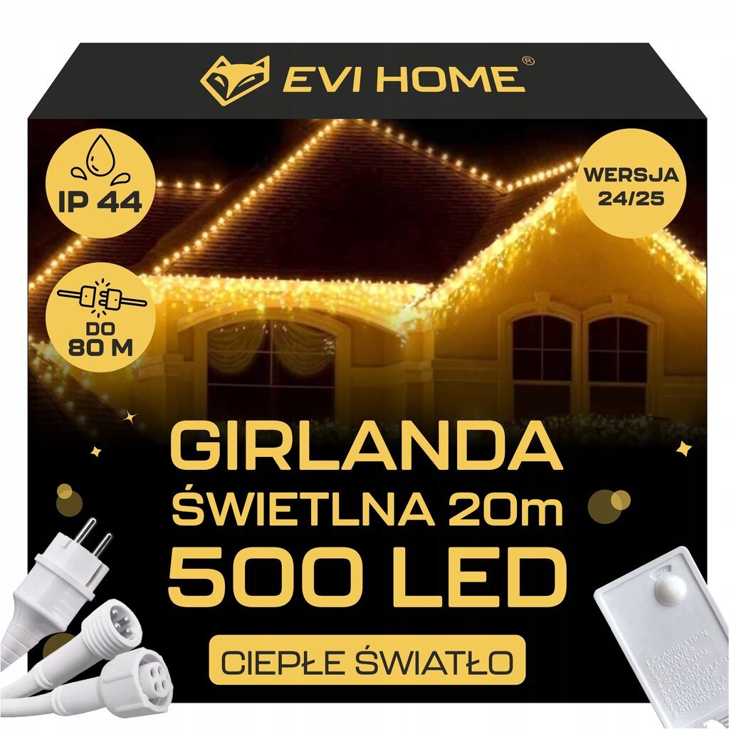 Garlianda 500 LED 23m, valkoinen hinta ja tiedot | Jouluvalot | hobbyhall.fi