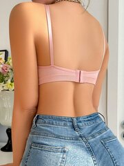 Solid Ruched Bralette·Pink·M hinta ja tiedot | Rintaliivit | hobbyhall.fi