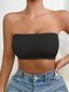 Solid Bandeau Bra·Black·L hinta ja tiedot | Rintaliivit | hobbyhall.fi