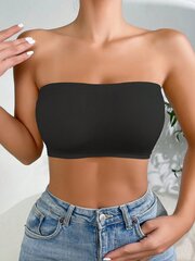 Solid Bandeau Bra·Black·S hinta ja tiedot | Rintaliivit | hobbyhall.fi