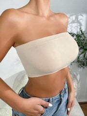 Solid Bandeau Bra·Khaki·S hinta ja tiedot | Rintaliivit | hobbyhall.fi